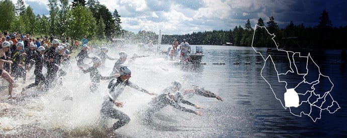 Vansbro swimming race.